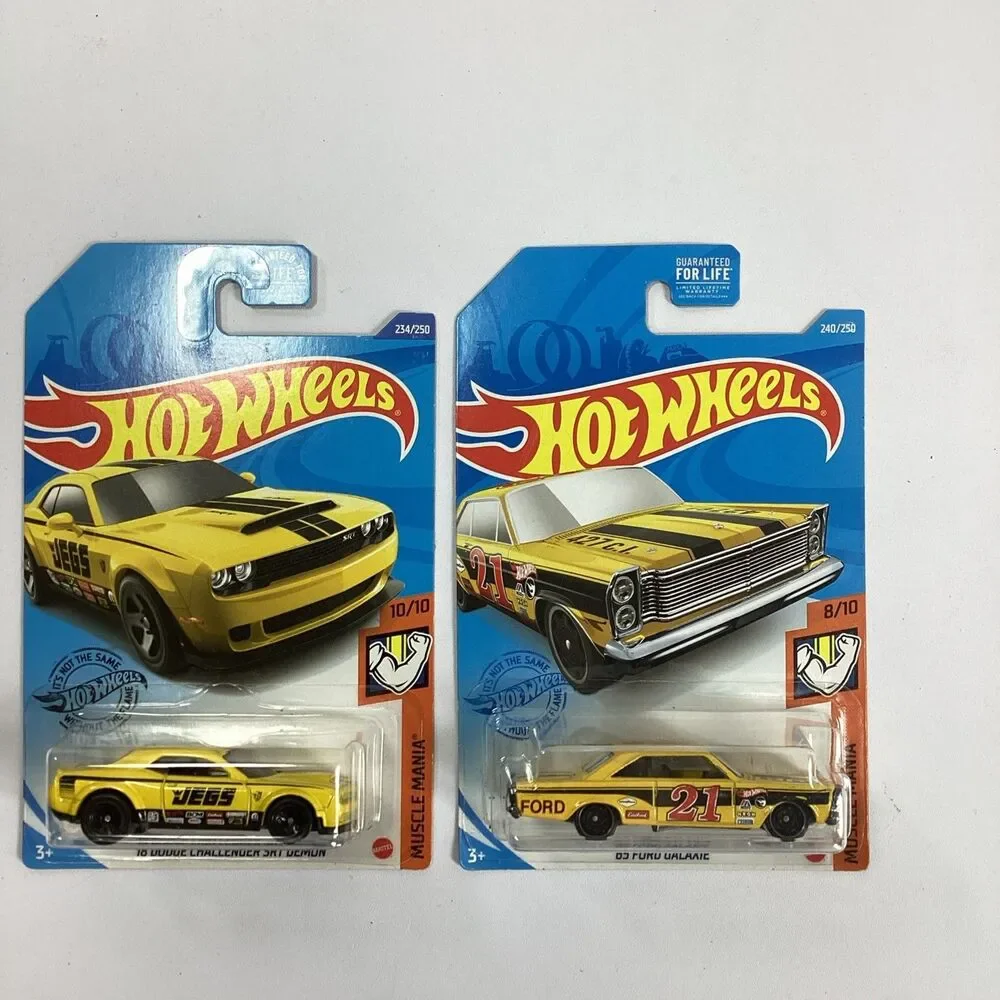 Hot Wheels Mattel Diecast Lot Of 6 Race Team Muscle Mania Race Day New Sealed